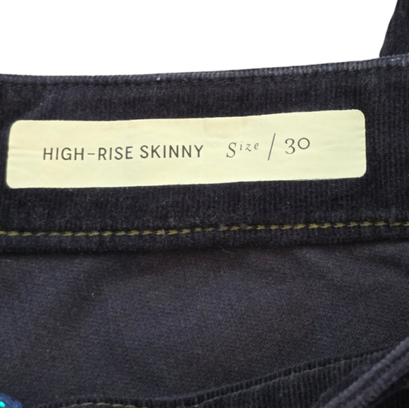 pilcro Corduroy Utility Pants Trousers, Black Patchwork Style, Casual‎ Everyday - Picture 8 of 13